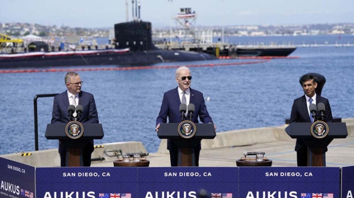 US, UK and Australia unveil AUKUS nuclear submarine plans