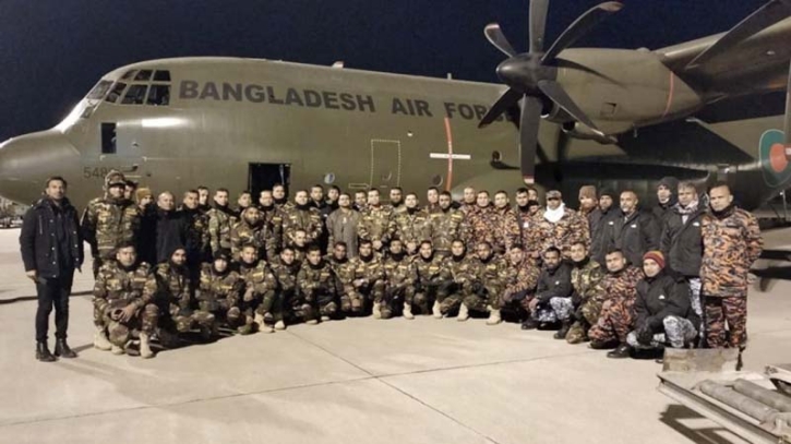 Bangladesh rescue team returns from Turkey