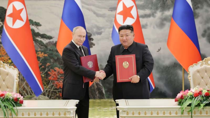 Japan, S. Korea, US agree on 'close' security cooperation in wake of Putin-Kim summit