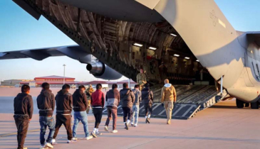 US military plane flies back deported migrants to India