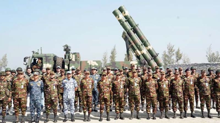 Bangladesh's Army chief observes firing of Tiger MLRS