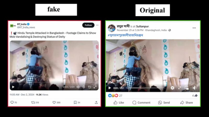 Indian festival footage being promoted as attacks on temples in Bangladesh: Dismislab